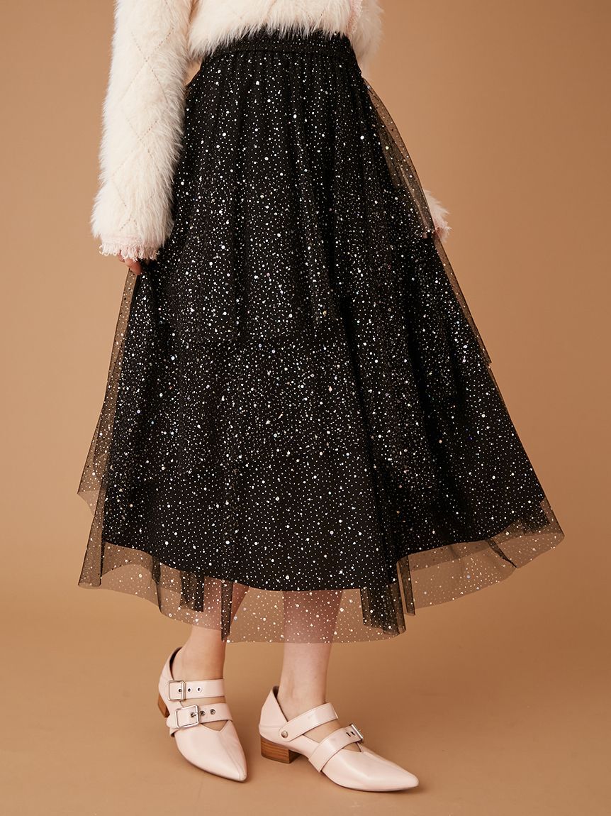 FURFUR「ラメチュールスカート」|スカート|
