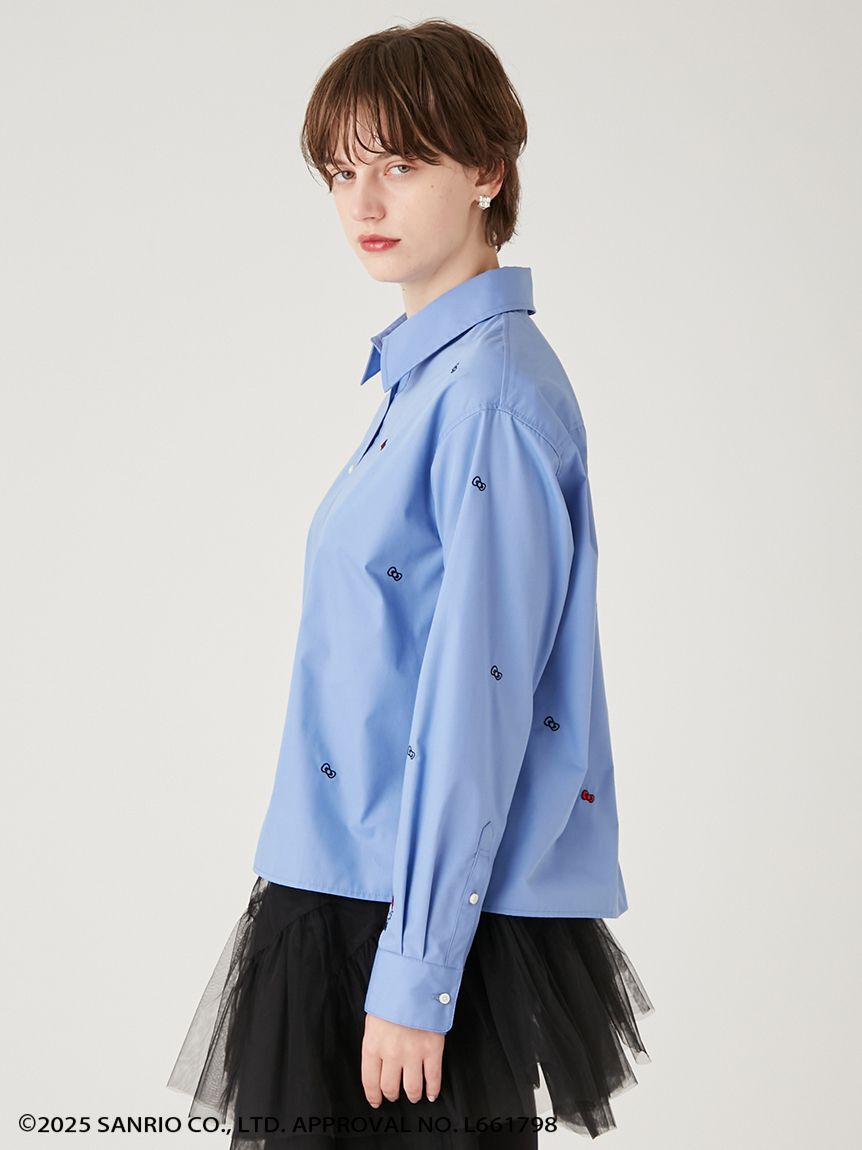 FURFUR「HELLO KITTYリボン刺繍シャツ」|シャツ・ブラウス|