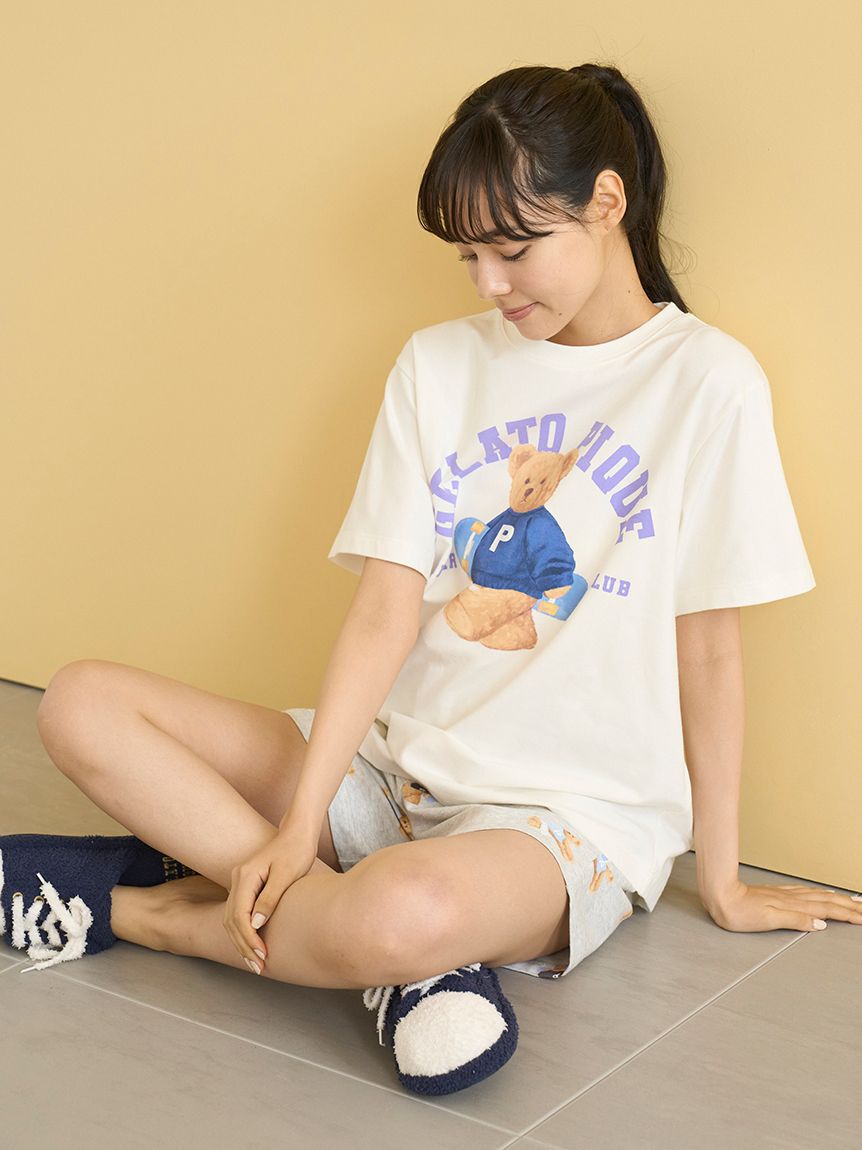 gelato pique「スポーティーベアワンポイントTシャツ」|ルームウェア|