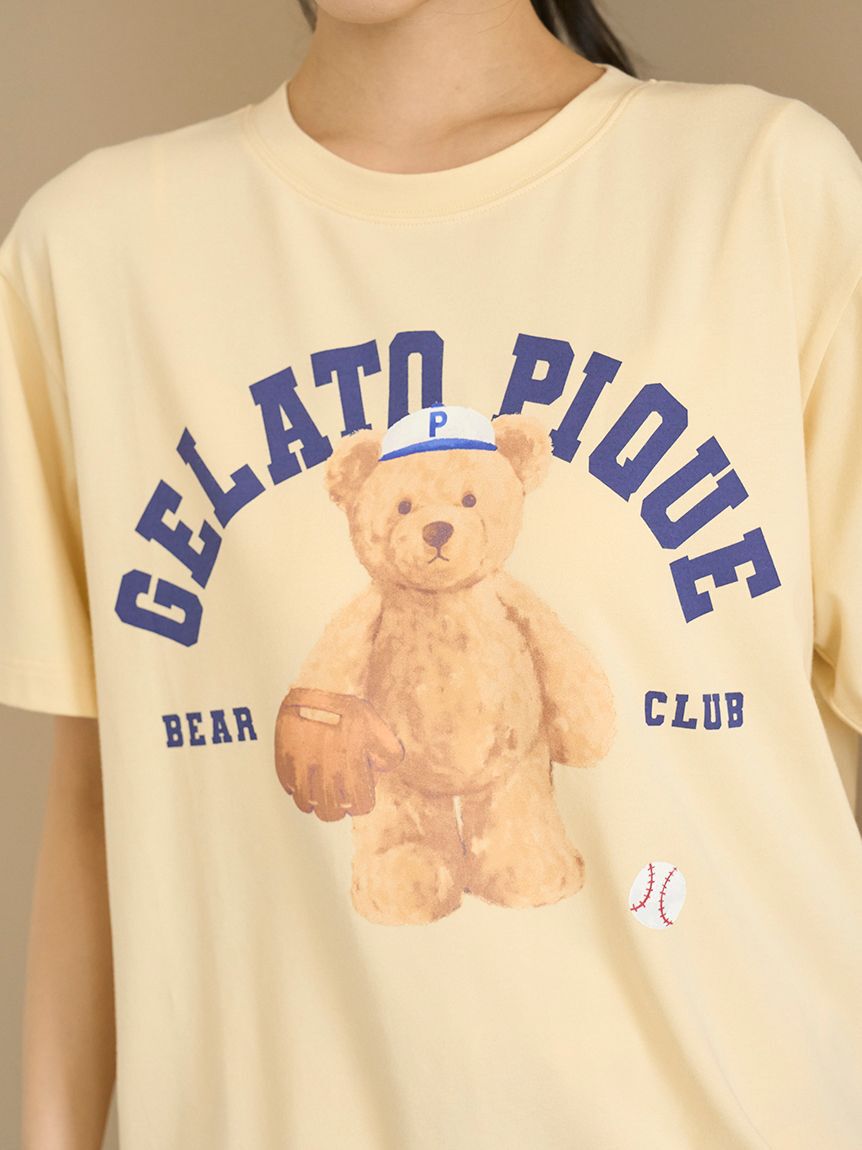 gelato pique「スポーティーベアワンポイントTシャツ」|ルームウェア|