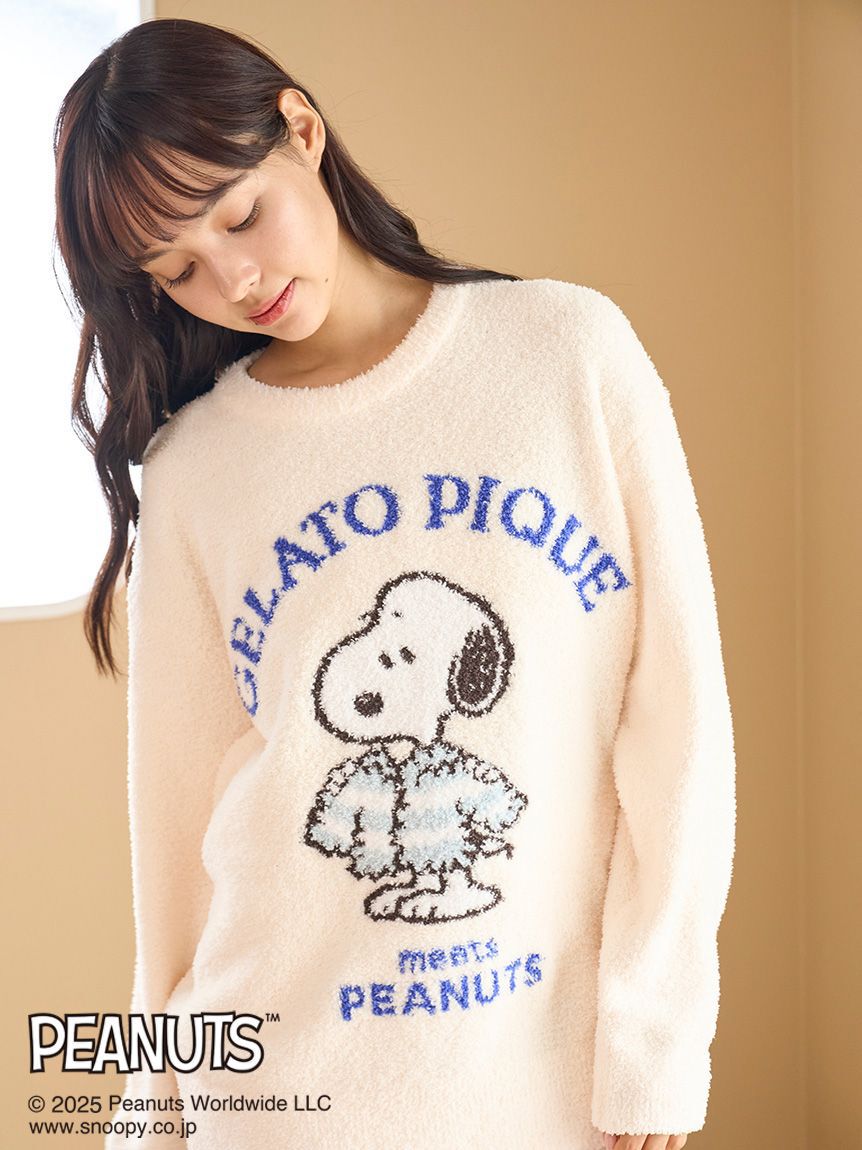 gelato pique「【PEANUTS】【ONLINE限定】オリジナルアート ジャガードプルオーバー＆ショートパンツセット」|ルームウェア|