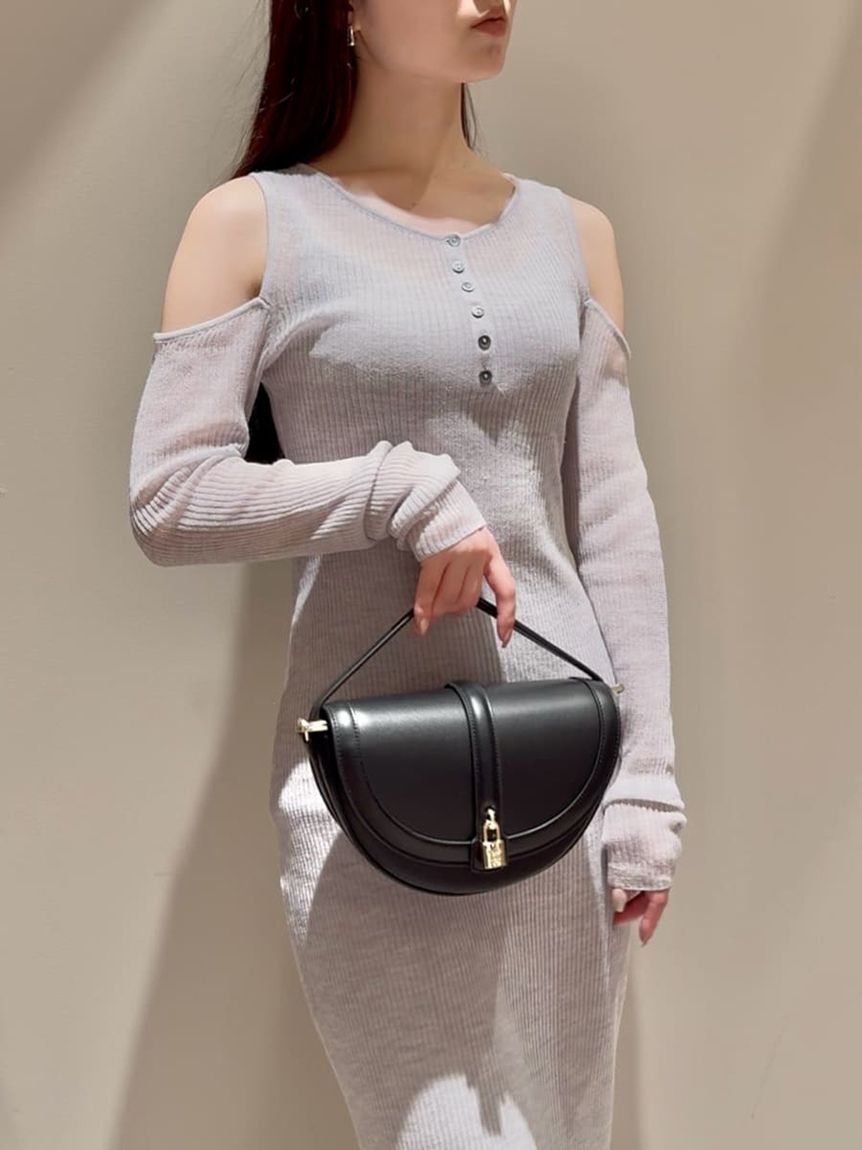 SNIDEL「ハーフムーンバッグ」|ハンドバッグ|