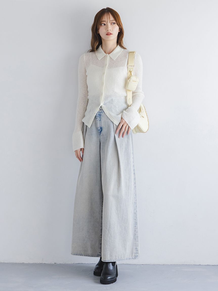 SNIDEL「シアーモヘヤポロニット」|ニット・セーター|