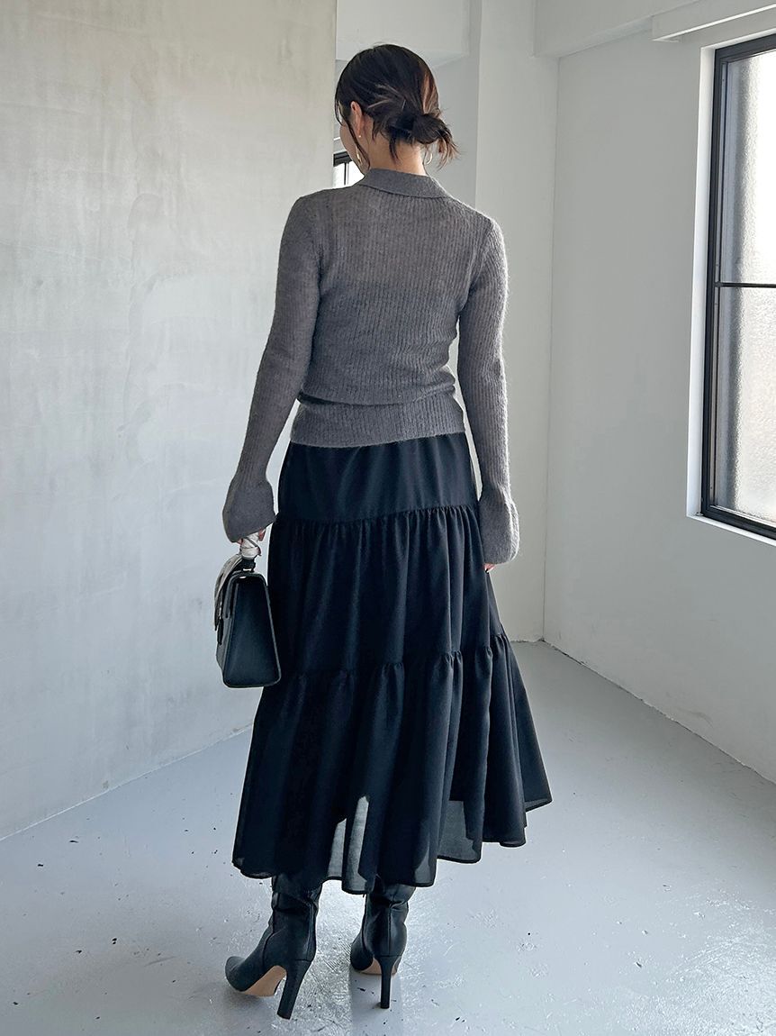 SNIDEL「シアーモヘヤポロニット」|ニット・セーター|