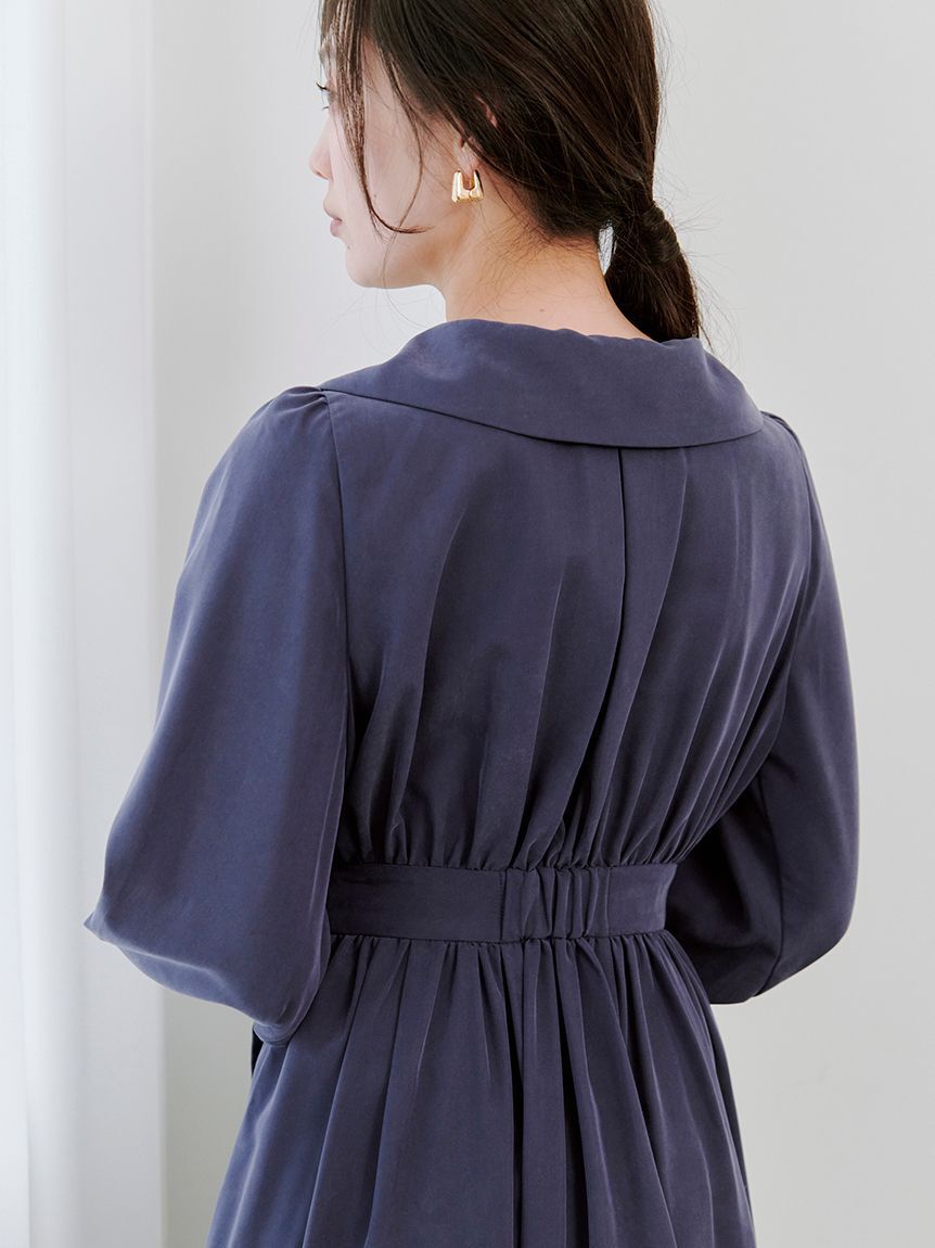 SNIDEL「バリエカシュクールシャツワンピース」|ワンピース|