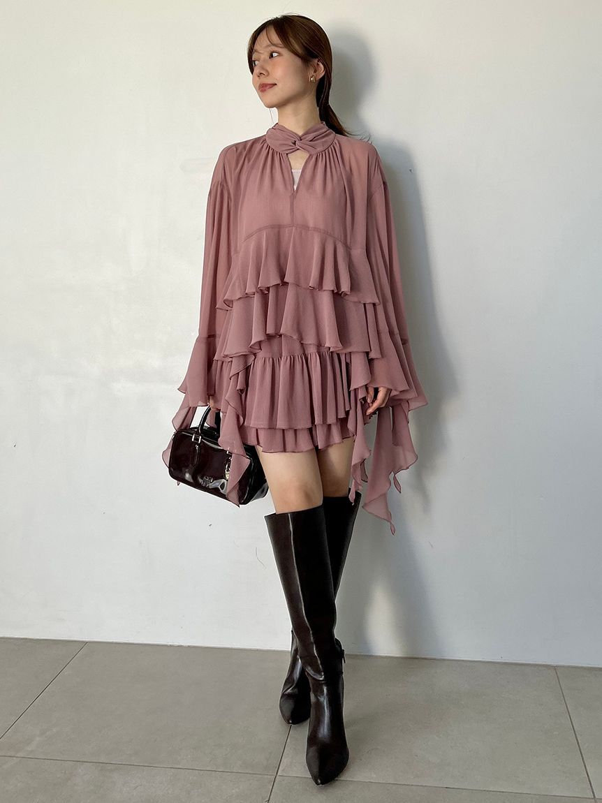 SNIDEL「リップルラインブラウス」|シャツ・ブラウス|