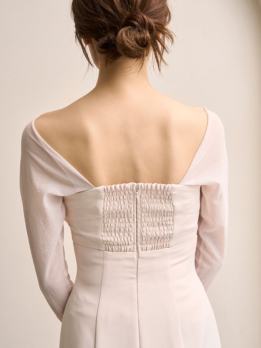 SNIDEL「オフショルリボンドレス【カンヘウォン着用】」|ドレス|