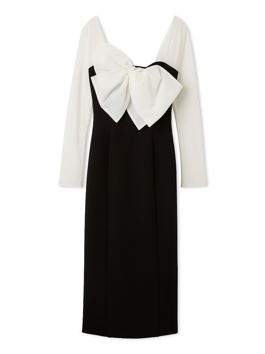 SNIDEL「オフショルリボンドレス【カンヘウォン着用】」|ドレス|