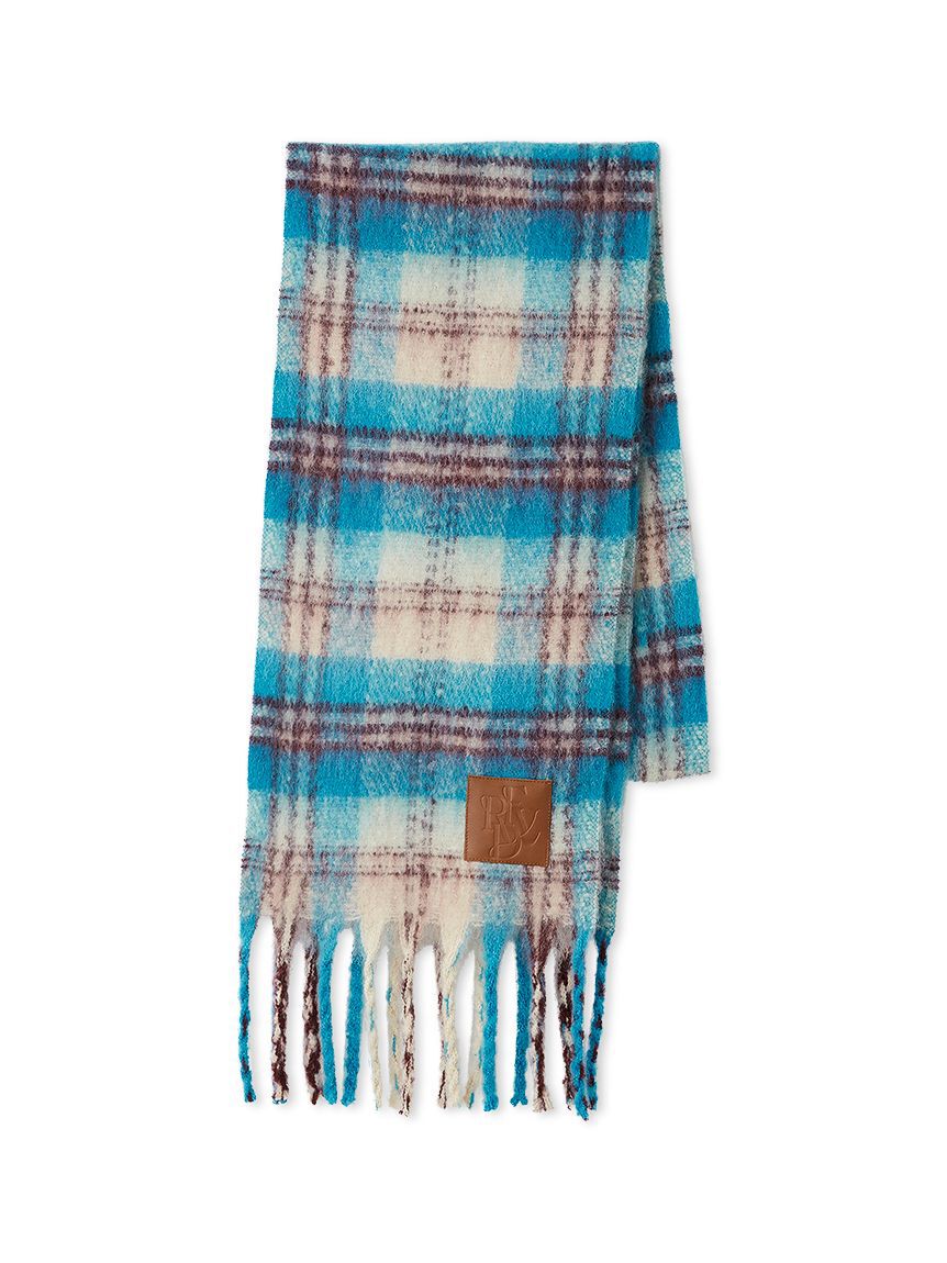 FRAY I.D「チェックブークレストール」|マフラー|BLU