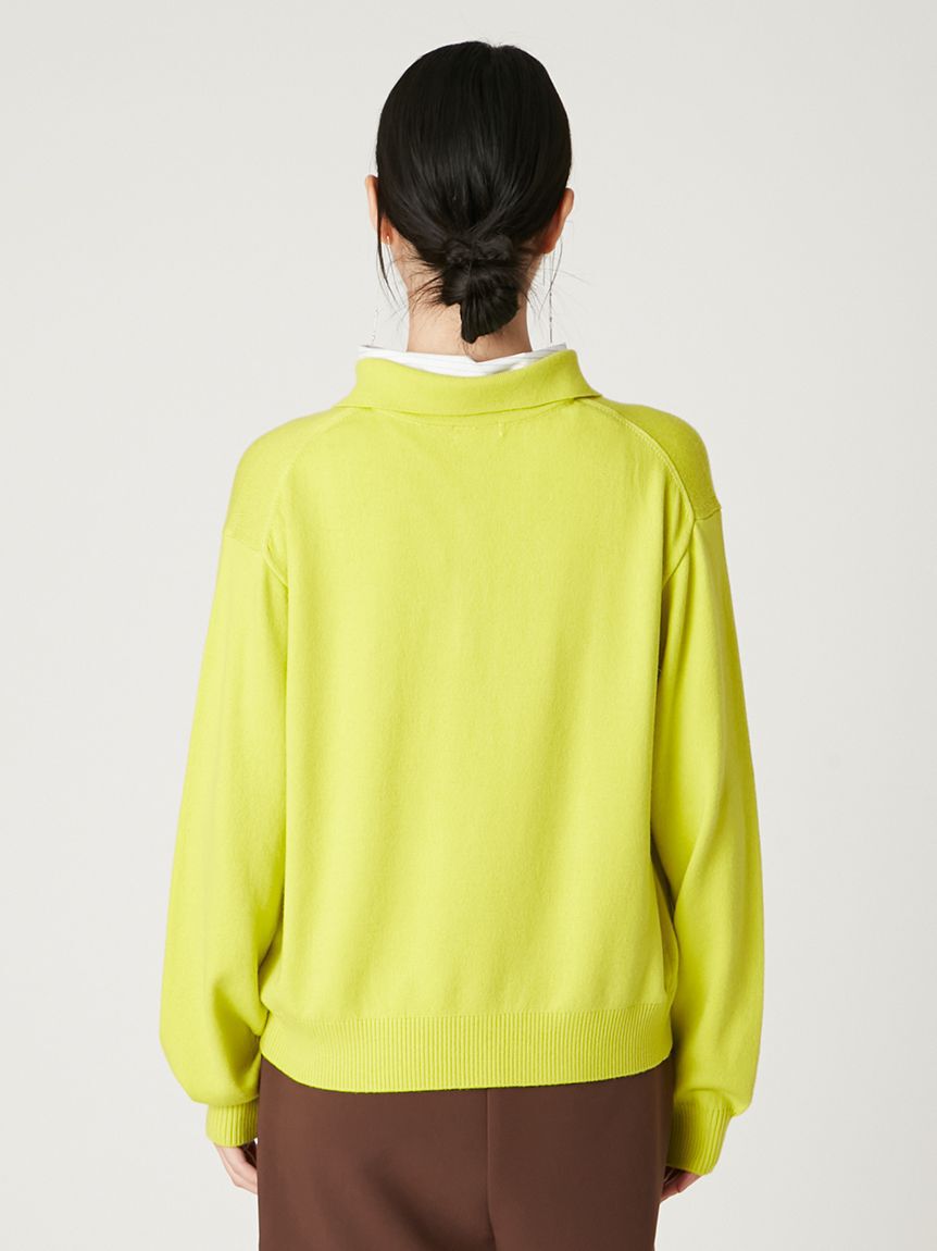 FRAY I.D「シャツカラーポロニットプルオーバー」|ニット・セーター|