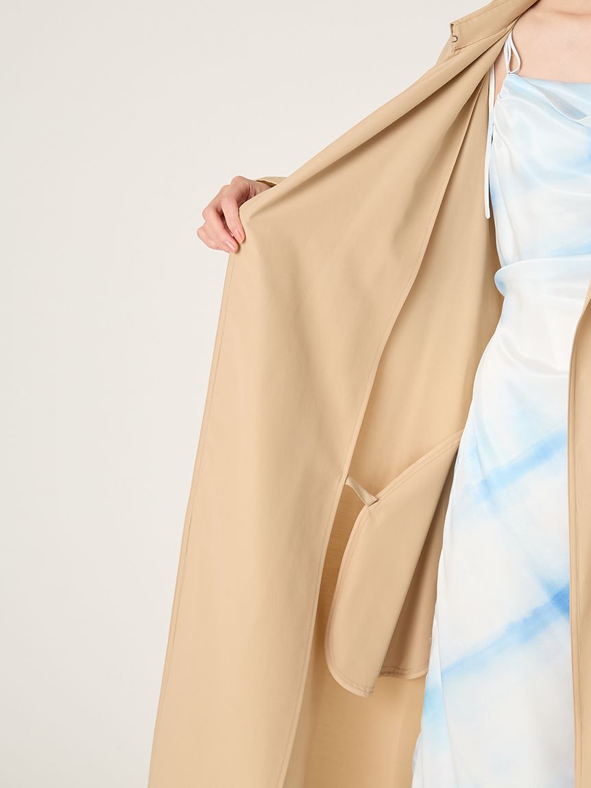 FRAY I.D「ライトフレアーロングトレンチコート／UVカット・接触冷感・撥水」|トレンチコート|