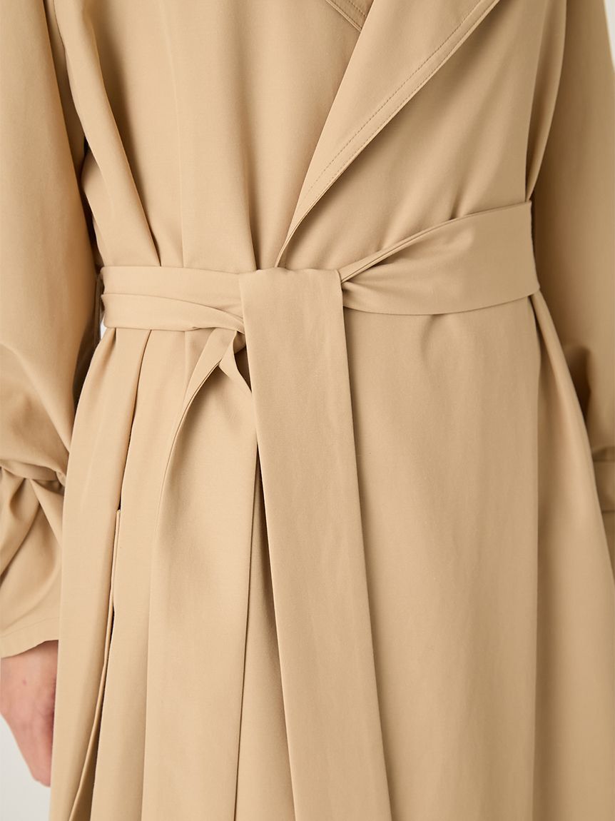 FRAY I.D「ライトフレアーロングトレンチコート／UVカット・接触冷感・撥水」|トレンチコート|