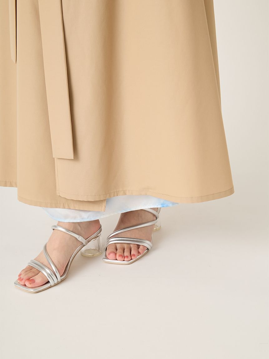 FRAY I.D「ライトフレアーロングトレンチコート／UVカット・接触冷感・撥水」|トレンチコート|