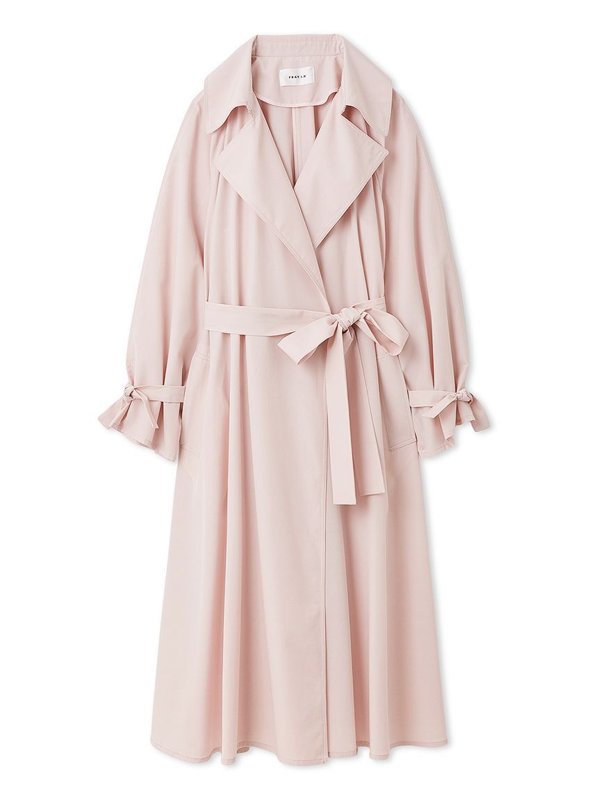 FRAY I.D「ライトフレアーロングトレンチコート／UVカット・接触冷感・撥水」|トレンチコート|PNK