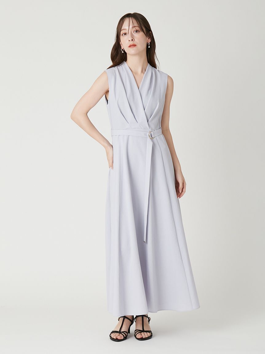 FRAY I.D「カシュクールベルトタックワンピース」|ワンピース|