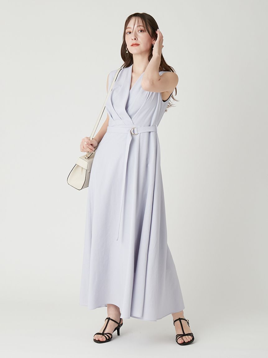 FRAY I.D「カシュクールベルトタックワンピース」|ワンピース|