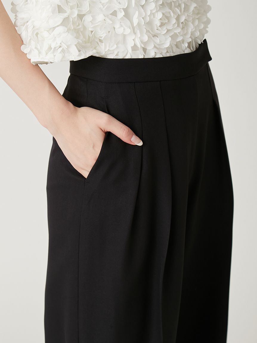 FRAY I.D「ダブルタックワイドパンツ」|チノ|