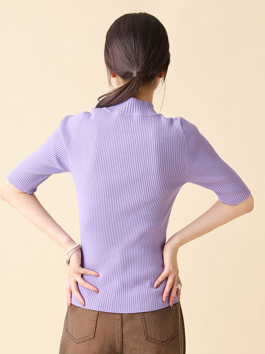 LILY BROWN「【LILY BROWN &times;ANNA SUI】ロゴ刺繍ハイネックリブニット」|ニット・セーター|