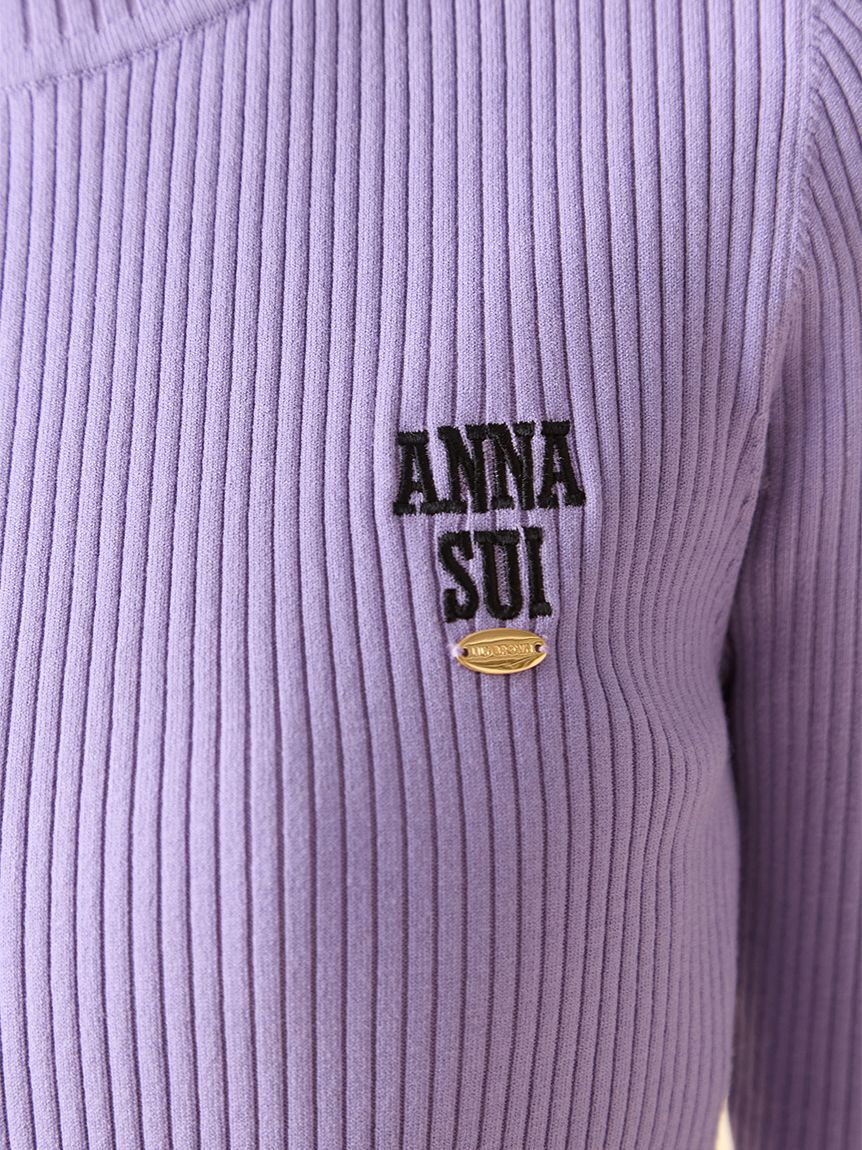LILY BROWN「【LILY BROWN &times;ANNA SUI】ロゴ刺繍ハイネックリブニット」|ニット・セーター|