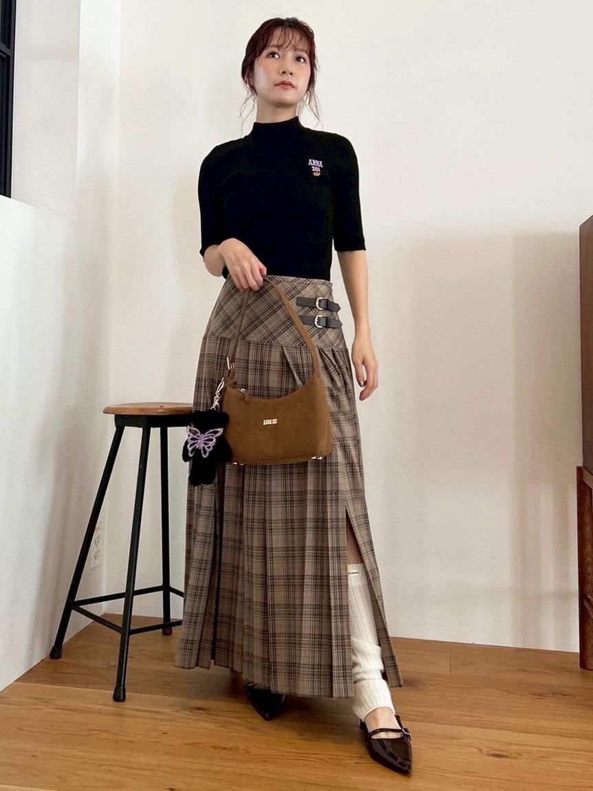 LILY BROWN「【LILY BROWN &times;ANNA SUI】ロゴ刺繍ハイネックリブニット」|ニット・セーター|