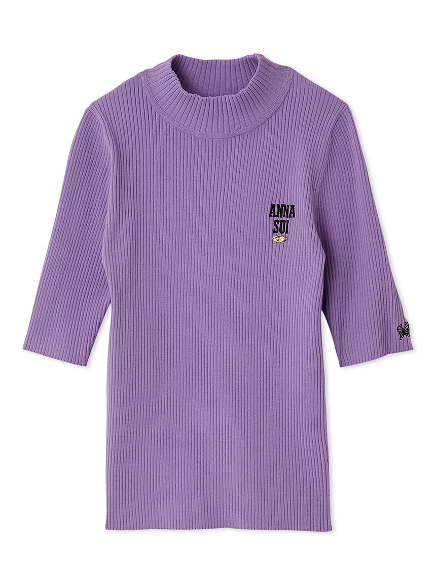 LILY BROWN「【LILY BROWN &times;ANNA SUI】ロゴ刺繍ハイネックリブニット」|ニット・セーター|