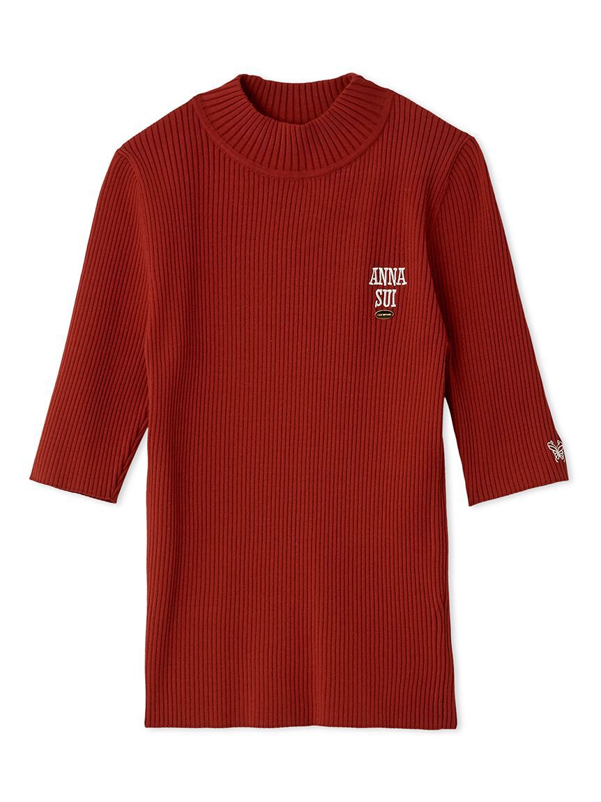 LILY BROWN「【LILY BROWN &times;ANNA SUI】ロゴ刺繍ハイネックリブニット」|ニット・セーター|