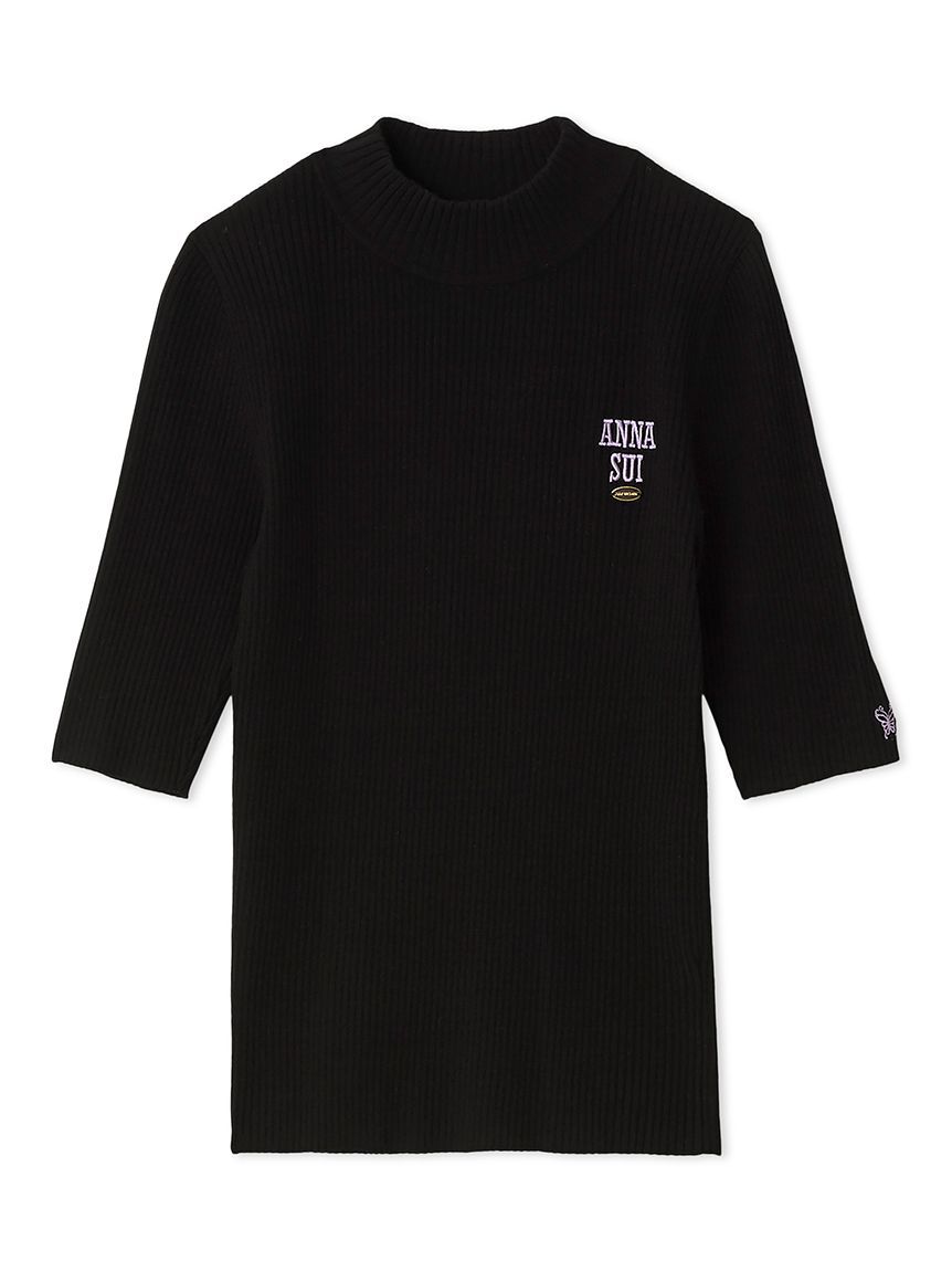 LILY BROWN「【LILY BROWN &times;ANNA SUI】ロゴ刺繍ハイネックリブニット」|ニット・セーター|