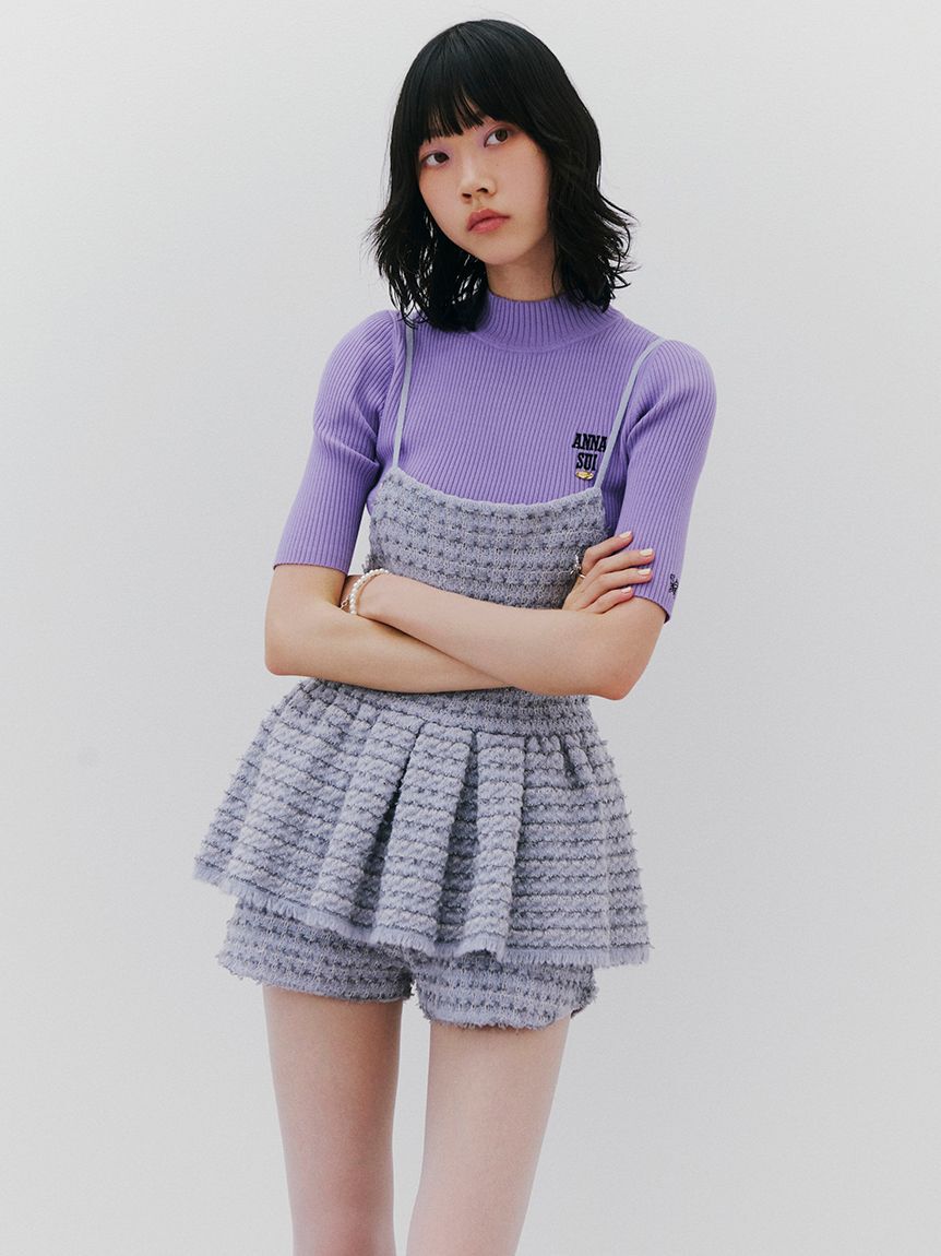 LILY BROWN「【LILY BROWN &times;ANNA SUI】ロゴ刺繍ハイネックリブニット」|ニット・セーター|