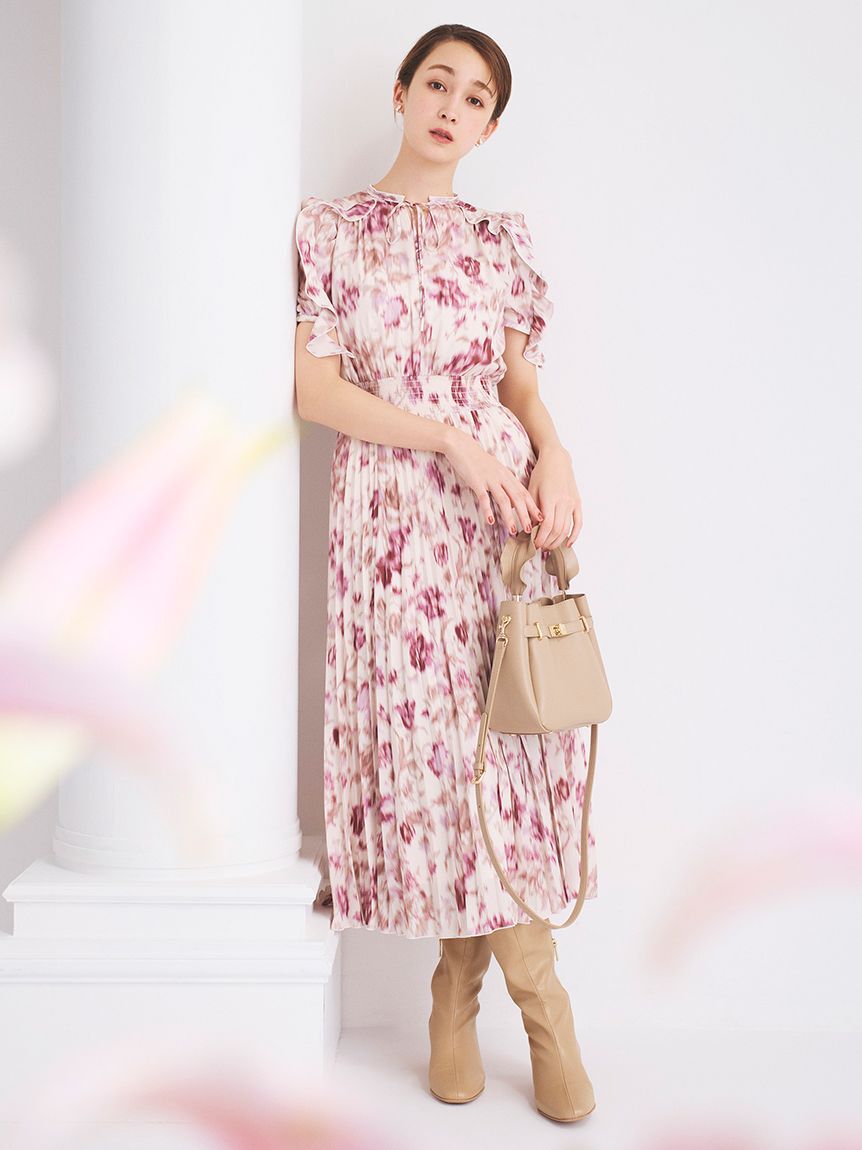 CELFORD「ブラードフラワープリントワンピース」|ワンピース|PNK