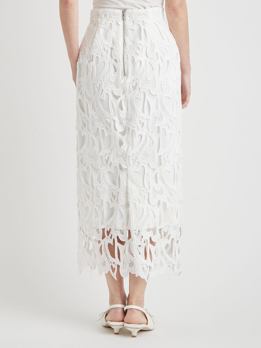 CELFORD「【WEB限定サイズ】ハートレースタイトスカート」|スカート|