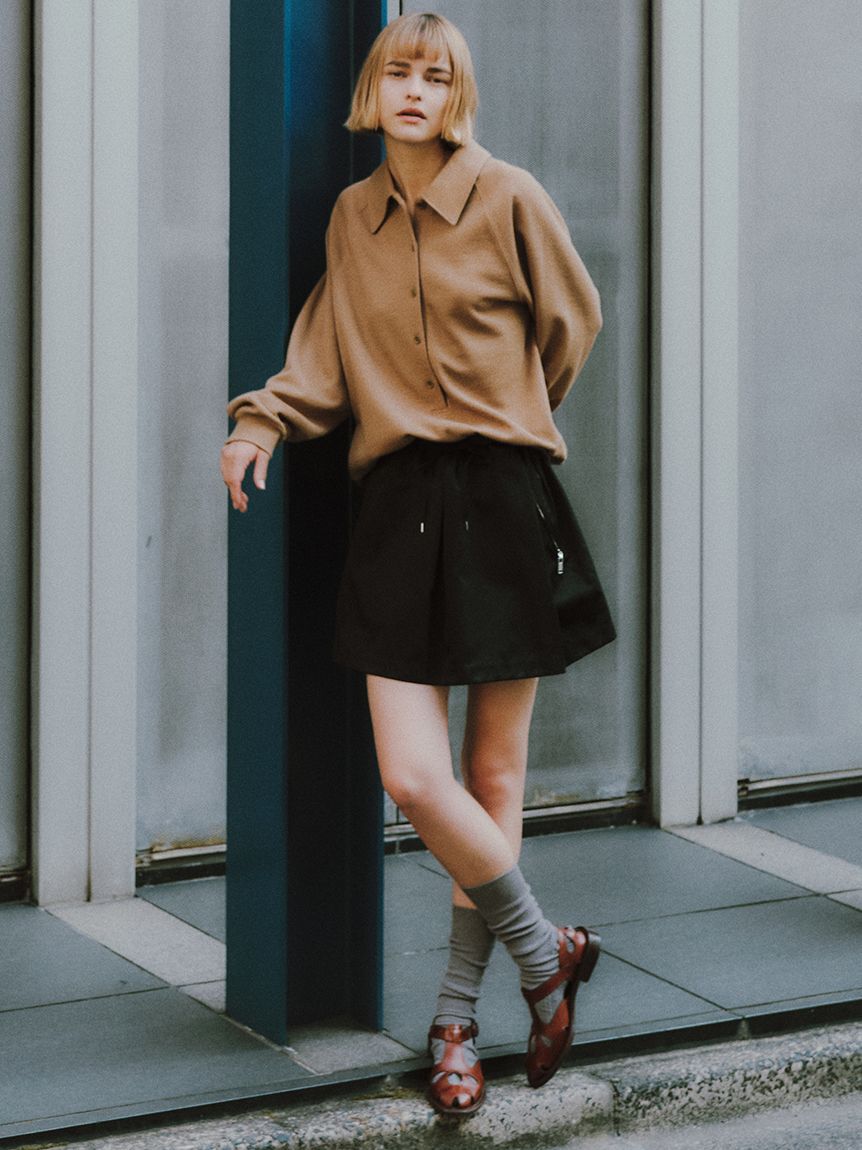 styling/「ラグランスリーブオーバーポロシャツ」|ポロシャツ|