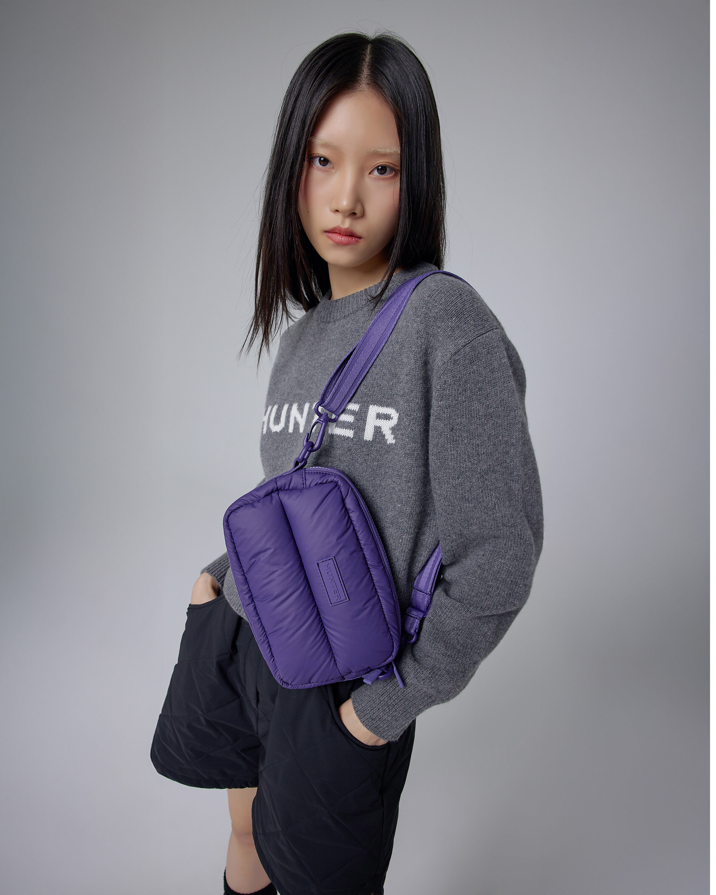 HUNTER「イントレピッド エクストラ パフド クロスボディ」|ショルダー・メッセンジャー|RIP