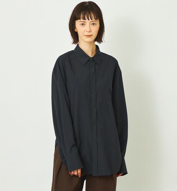 MACKINTOSH PHILOSOPHY「GREY LABEL ブザムシャツ」|シャツ・ブラウス|ネイビー