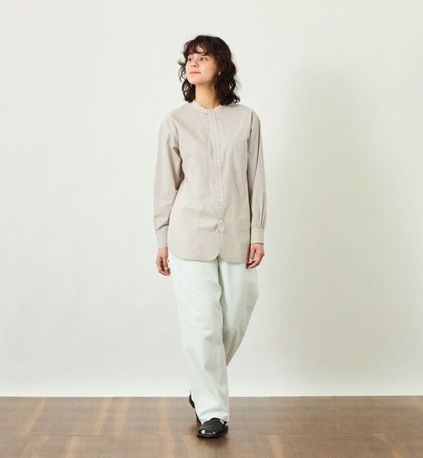 MACKINTOSH PHILOSOPHY「【GREY LABEL】バンドカラーパターンドシャツ」|シャツ・ブラウス|