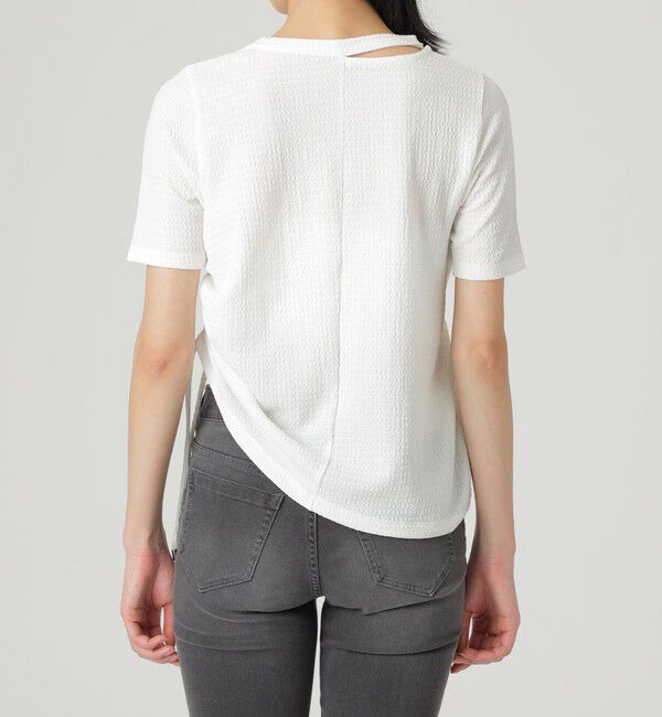  「ドロストカットアウトトップス」|Tシャツ・カットソー|