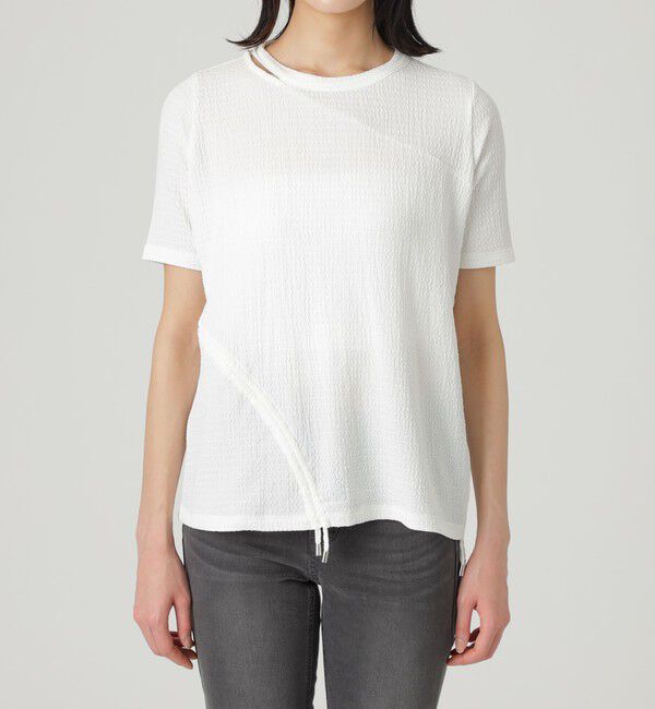  「ドロストカットアウトトップス」|Tシャツ・カットソー|