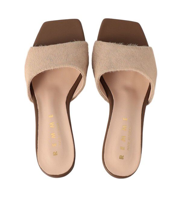  「ヘアカーフミュール」|サンダル|