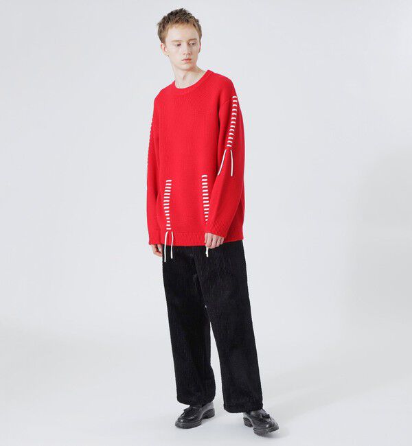  「【UNISEX】ポイントスレッドクルーネック」|ニット・セーター|