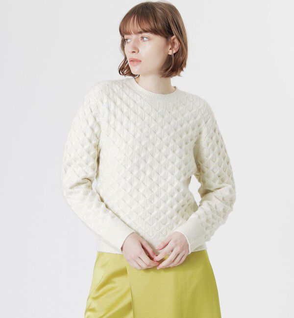  「バンピーニットプルオーバー」|ニット・セーター|ホワイト