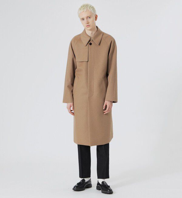  「【80周年記念アイテム】2レイヤー撥水ウール シングルトレンチコート」|ステンカラーコート|