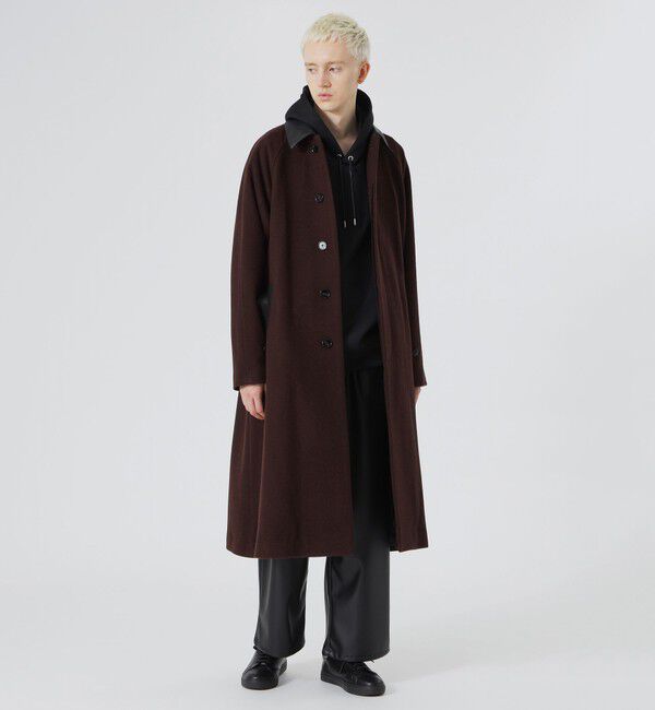  「ベルテッド ステンカラーウールコート」|その他|