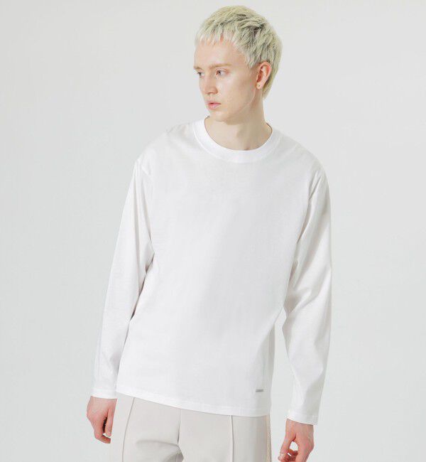  「シルケットスムースロンT」|Tシャツ・カットソー|ホワイト