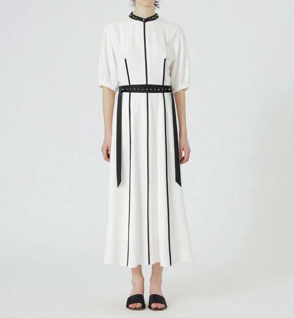  「【手洗い可】RAMPONIバイカラーワンピース」|ワンピース|