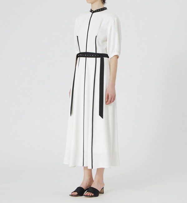  「【手洗い可】RAMPONIバイカラーワンピース」|ワンピース|