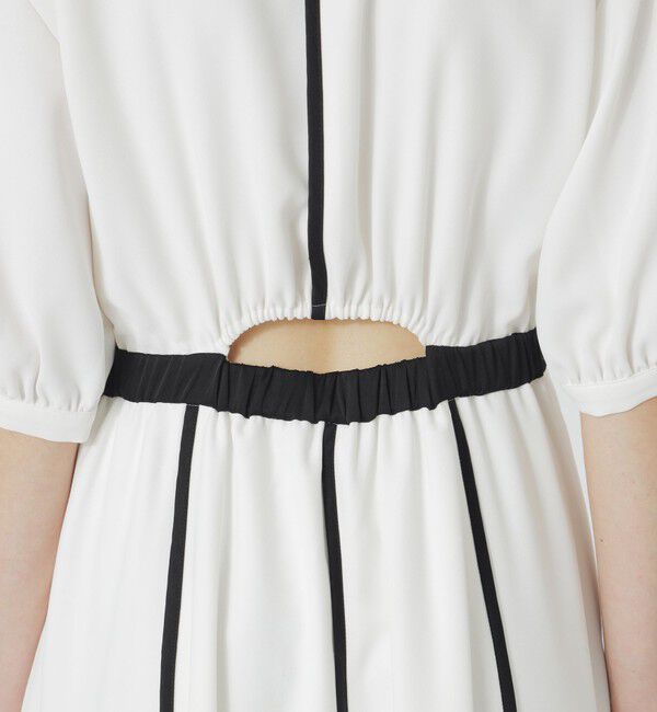  「【手洗い可】RAMPONIバイカラーワンピース」|ワンピース|