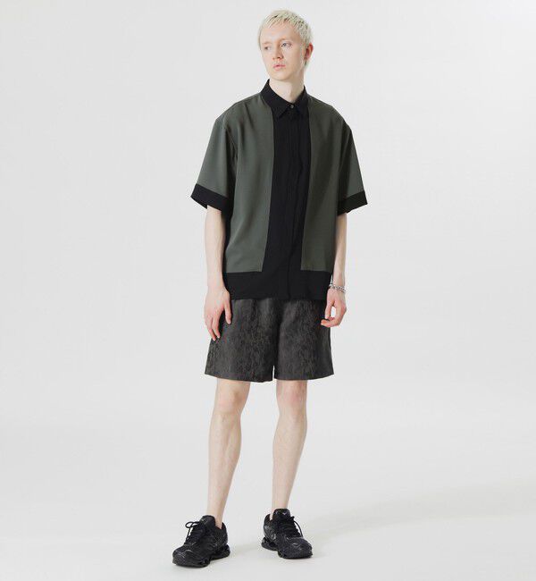  「ブロッキングショートスリーブシャツ」|シャツ・ブラウス|