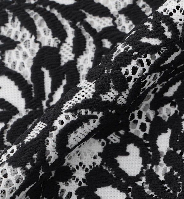  「バイカラーレースオープンカラーシャツ」|シャツ・ブラウス|