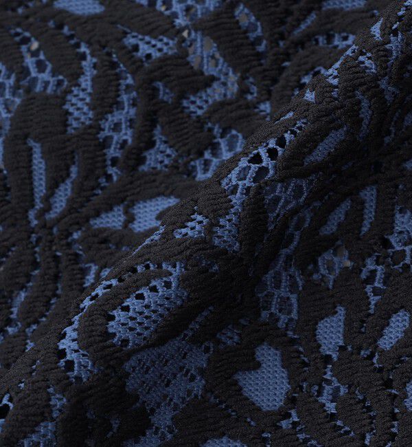  「バイカラーレースオープンカラーシャツ」|シャツ・ブラウス|