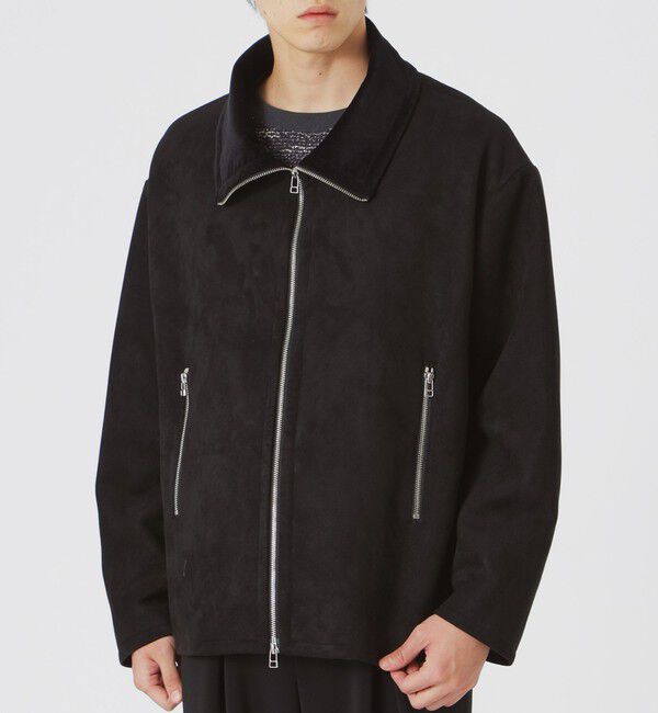  「スエードライクスタンドネックブルゾン」|ブルゾン・スタジャン|