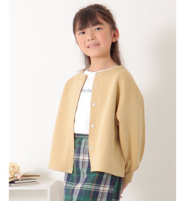 ikka kids「【親子おそろい】ダンボールドットボタンカーディガン（120~160cm）」|Tシャツ・カットソー|